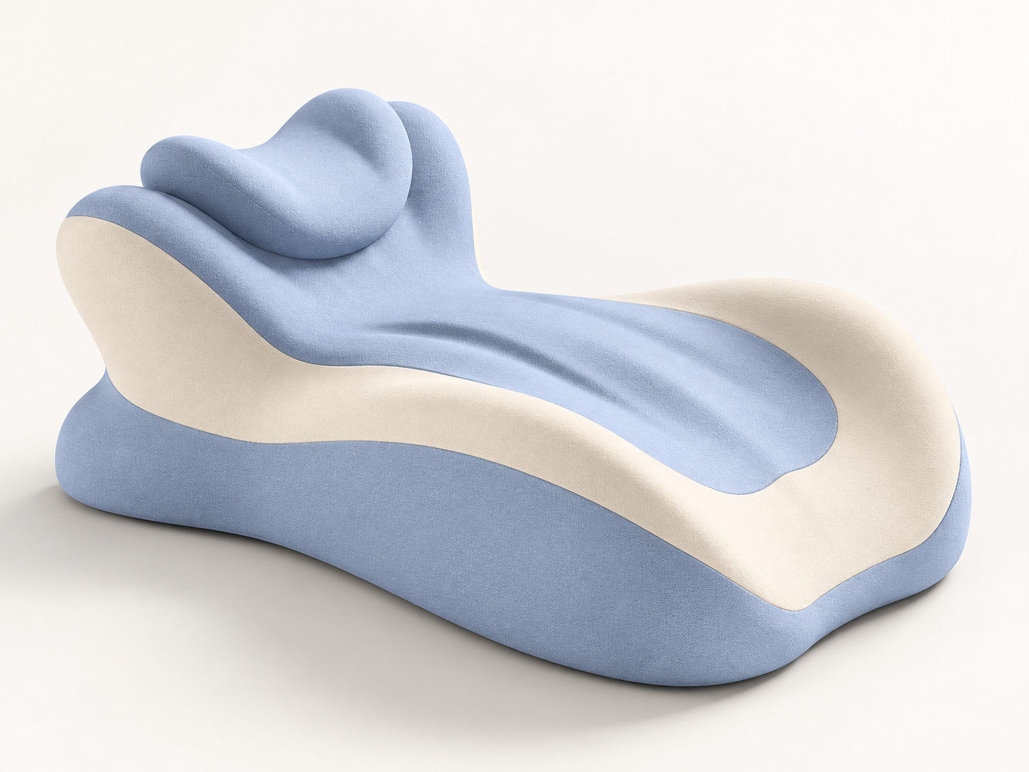 AurisUS Comfort Support Pillow in Blue Gray