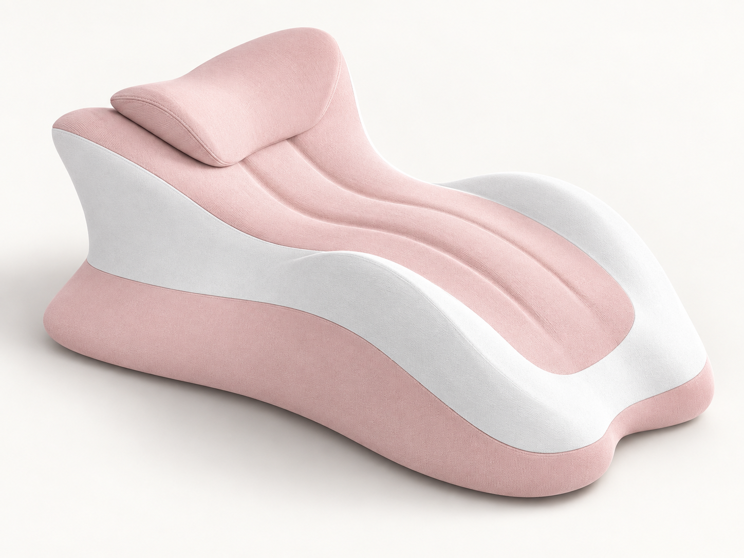 AurisUS Comfort Support Pillow in Pink Gray